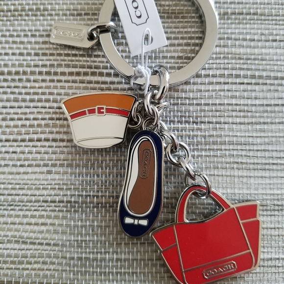 New Women's "Coach" Charm Key Chain - Picture 1 of 3